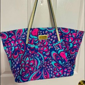 Lilly Pulitzer RARE Bruster Tote Bag, Gently Used